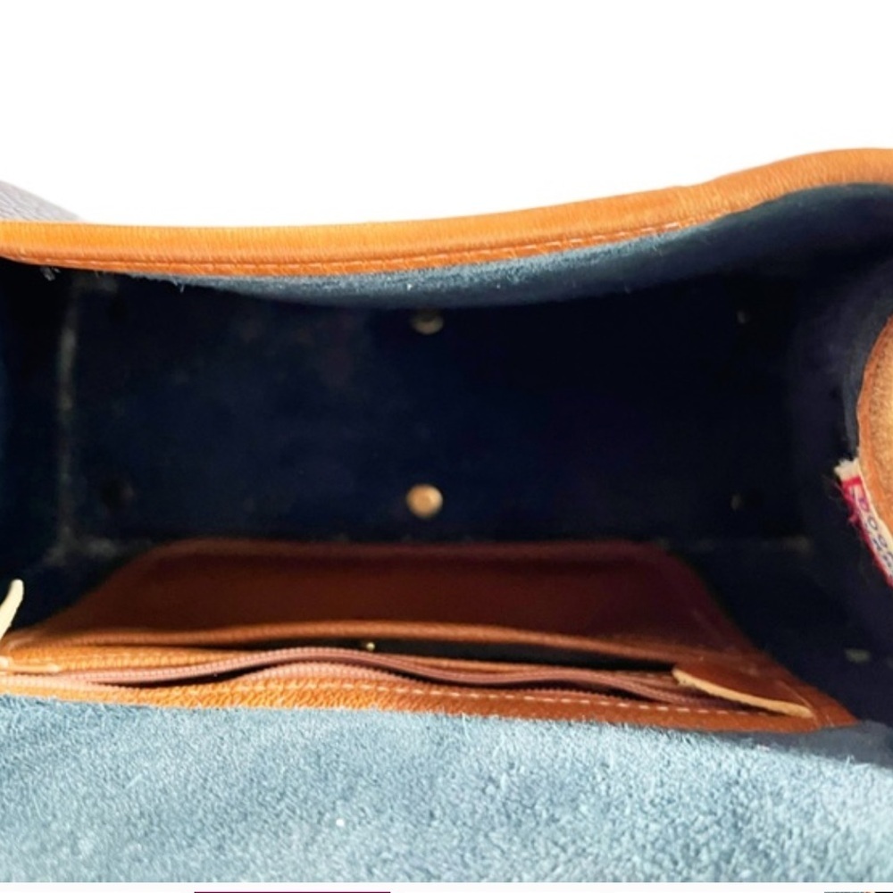 Dooney & Bourke Vintage/Brown Navy Medium Essex Bag - Picture 5 of 14